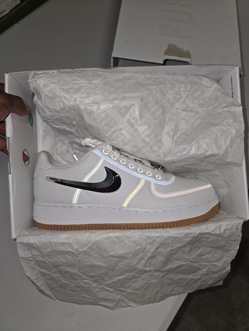Nike Air Force 1 Low Travis Scott 'White Gum' AQ4211-100 2017 ComplexCon Version